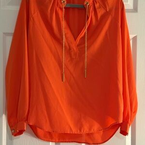Michael Kors Orange  Blouse.